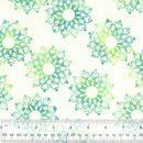 Anthology Be Colourful Breezy Brights Batik Medallion Teal Fabric