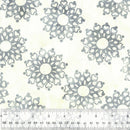 Anthology Be Colourful Breezy Brights Batik Medallion Grey Fabric