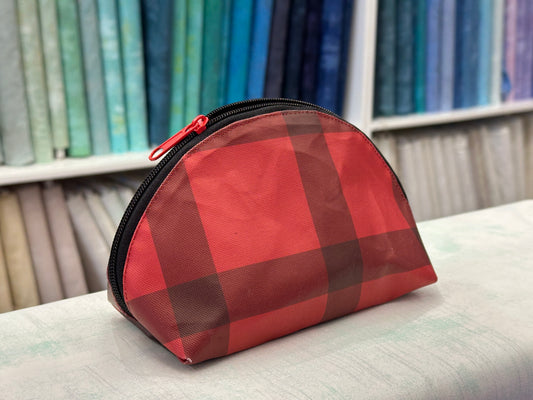 Taco Pouch Bag #8 - Red Plaid