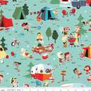 Happy Haven - Main - Aqua - Yardage