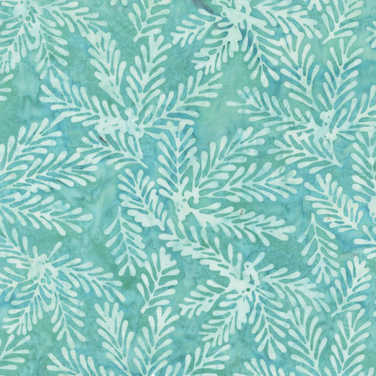 Sparkly Christmas Batik - Mistletoe - Mint Green - Yardage