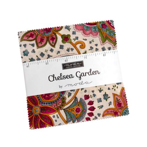 Chelsea Garden - 5" Squares, 42 pcs - Charm Pack