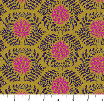Wandering Eye 91068-55 Gold Fabric