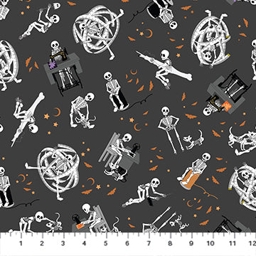 Mr. Bones Sew 91075-56 Orange Fabric