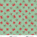 Christmas at Pooh Corner - Bows - Green - Yardage