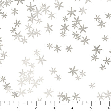 Tranquility Bloom White Fabric