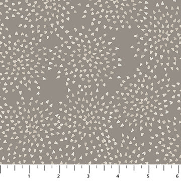 Tranquility Ditsy Floral Taupe Fabric