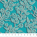Camouflage - Leopard Blossoms - Blue - Yardage