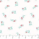 Floral Romance - Speedwell - White - Yardage