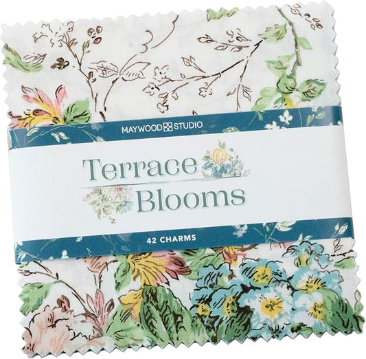 Terrace Blooms - 5" Squares, 42 pcs - Charm Pack