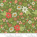 Poinsettia and Pear 37710 14 Evergreen Fabric