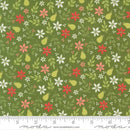 Poinsettia and Pear 37711 14 Evergreen Fabric