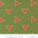 Poinsettia and Pear 37712 14 Evergreen Fabric