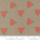 Poinsettia and Pear 37712 17 Stone Fabric