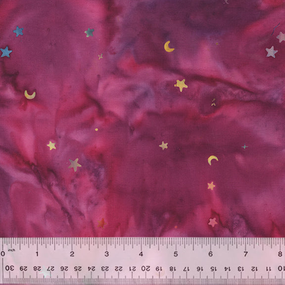 Anthology Novelty - Cat Nap Starstruck Sunset Batik Fabric