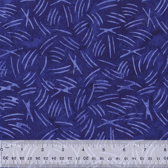 Anthology Novelty - Cat Nap Cat Scratch Batik Ultraviolet Fabric