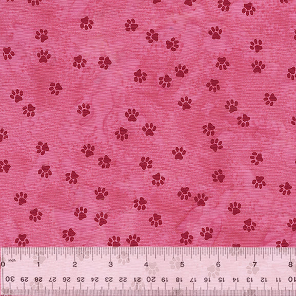 Anthology Novelty - Cat Nap Tired Paws Batik Sunset Fabric