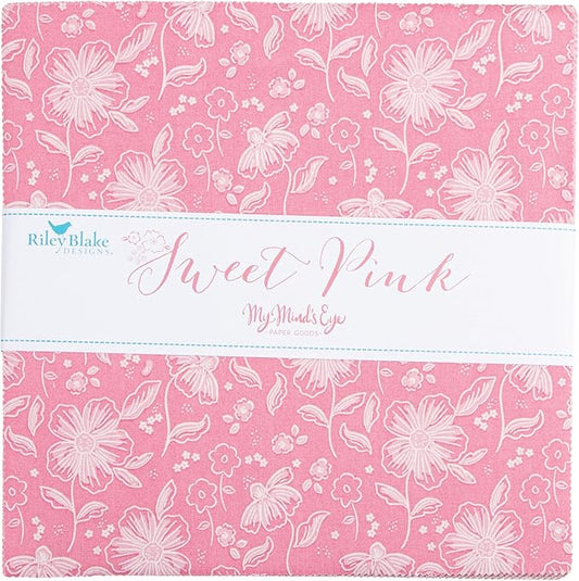 Sweet Pink - 5" Squares, 42 pcs - Charm Pack