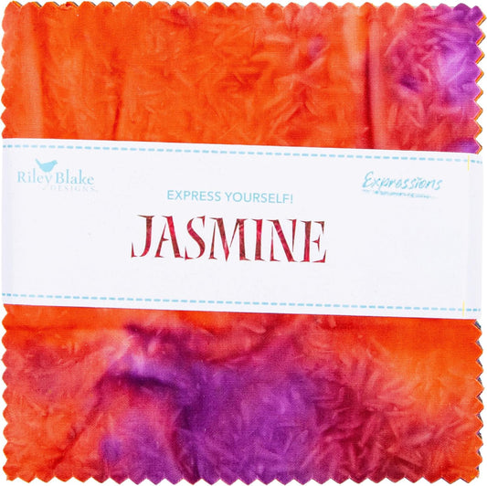 Batiks Express Yourself! Jasmine - 5" Stacker 42 pcs - Charm Pack