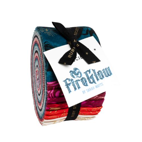 Fireglow - 2.5" Strips, 40 pcs - Jelly Roll