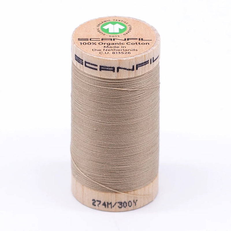 Scanfil Organic Cotton Thread 30/2 wt 300 yards Safari 4853