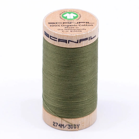 Scanfil Organic Cotton Thread 30/2 wt 300 yards Sage 4859