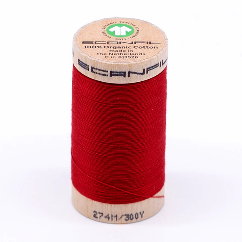 Scanfil Organic Cotton Thread 30/2 wt 300 yards Rubocondo 4871