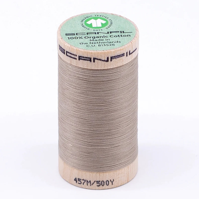 Scanfil Organic Cotton Thread 50/2 wt 500 yards Crockery 4825