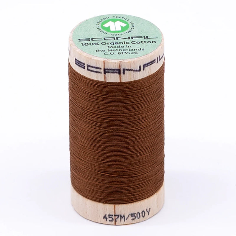 Scanfil Organic Cotton Thread 50/2 wt 500 yards Cathay Spice 4827