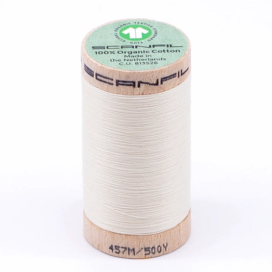 Scanfil Organic Cotton Thread 50/2 wt 500 yards Solitary Star 4852