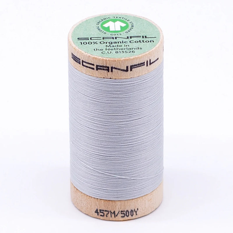 Scanfil Organic Cotton Thread 50/2 wt 500 yards Oyster Mushroom 4855