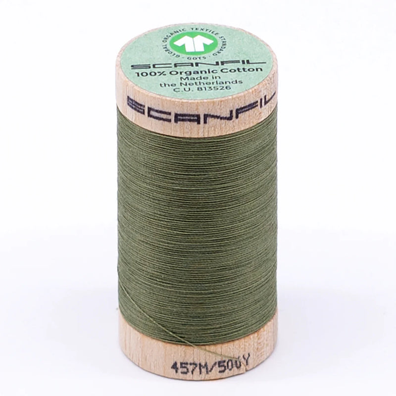 Scanfil Organic Cotton Thread 50/2 wt 500 yards Sage 4859