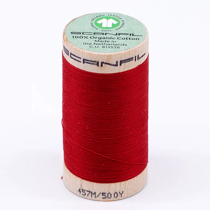 Scanfil Organic Cotton Thread 50/2 wt 500 yards Rubocondo 4871