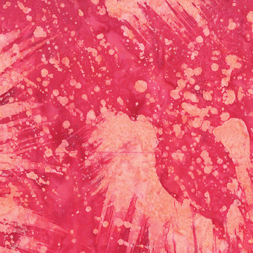 Bali Paint Palette Splatter Pink Sorbet Fabric