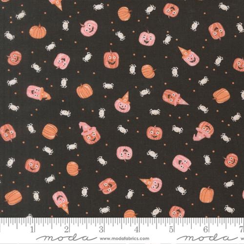 Purrs and Boos 39064 16 Black Cat Fabric