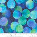 Gradients Gallery - Candescent Dots Watercolor - Dark Blue -  Yardage