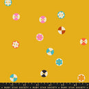 1 800 Notion - Buttons Retro - Goldenrod - Yardage