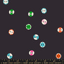 1 800 Notion - Buttons Retro - Soft Black - Yardage