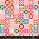 1 800 Notion - Retro Vintage Blocks Patchwork - Posy - Yardage