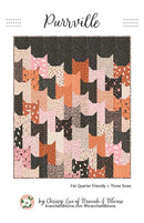 Purrville Pattern - Purrs and Boos Collection 72.5"x 76.5" - Quilt Kit