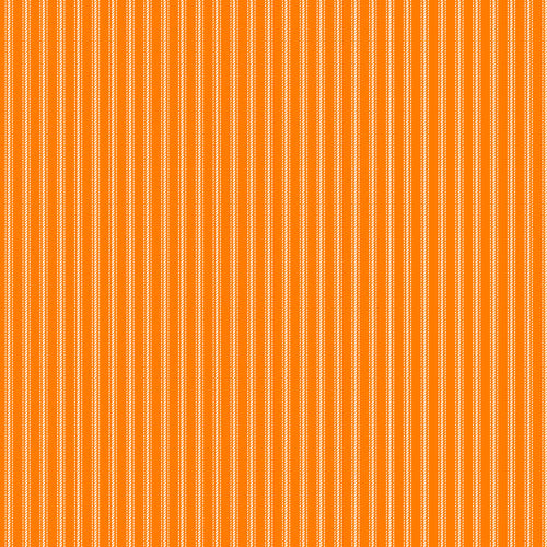 Stitching Housewives Stripes Orange/White Fabric