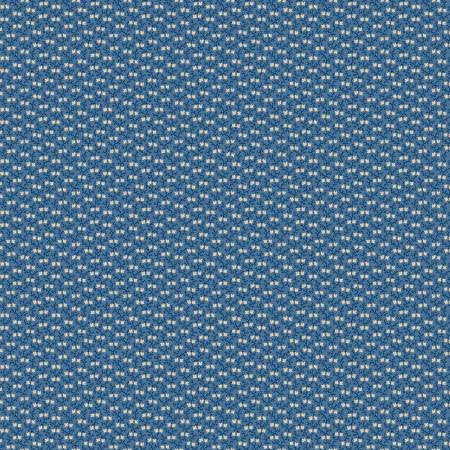 Radiance Dark Denim Tiny Vines Fabric