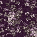 Blackberry Bramble - Large Floral - Purple - Yardage