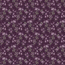 Blackberry Bramble - Small Floral - Purple - Yardage