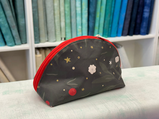 Taco Pouch Bag #9 - Tiny Florals, Dark
