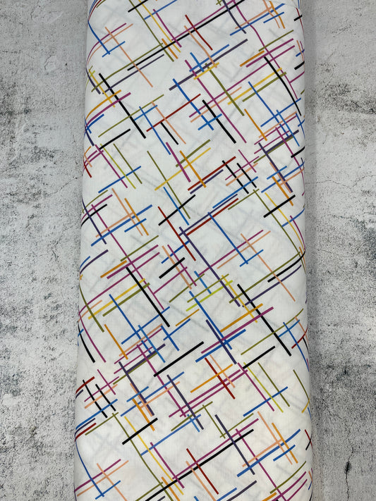 Bright and Bold Pick Up Sticks White Yardage