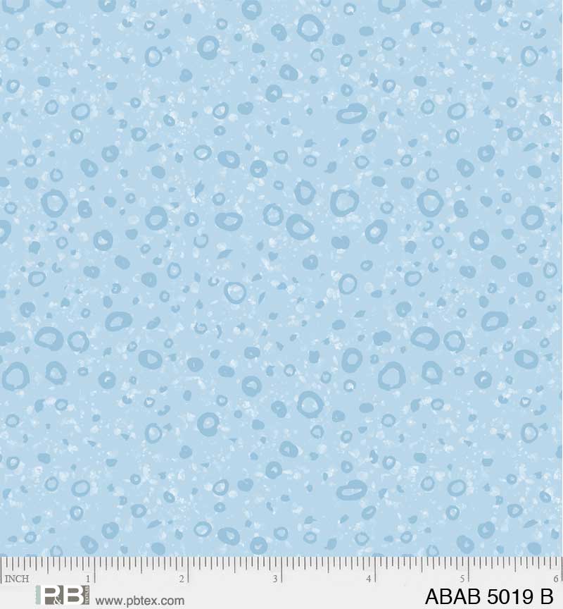 Ahoy Baby Bubble Bobble Blue Fabric