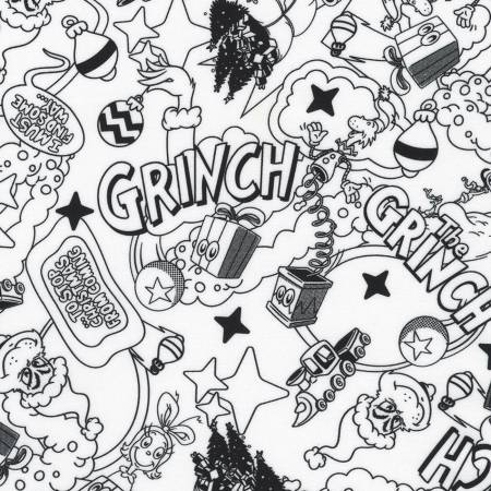 How the Grinch Stole Christmas - Tonal White 23099-1 WHITE Yardage