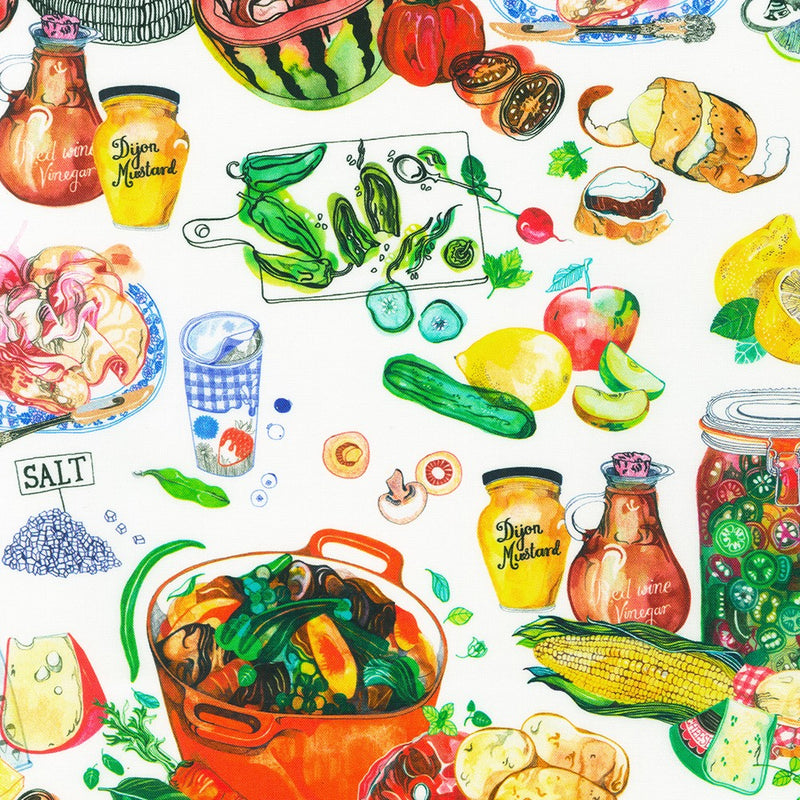 Chef's Table Garden Picnic Fabric