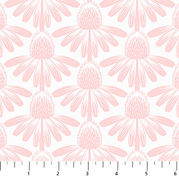 Indelible Soft Coneflower Blush Fabric